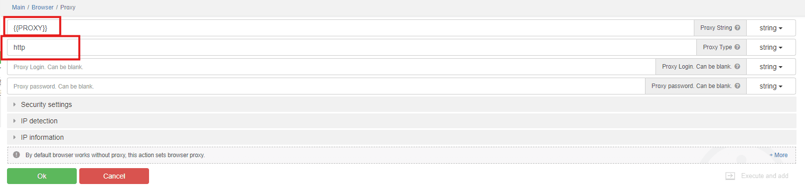 How to apply proxy in Browser Automation Studio