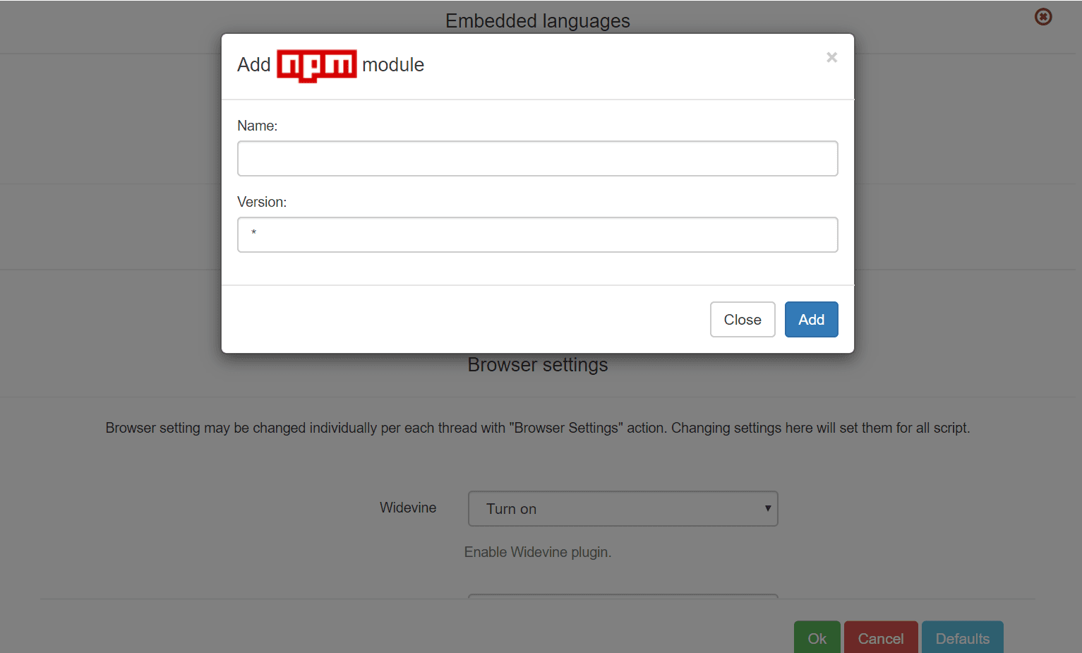 How to use NodeJS in Browser Automation Studio